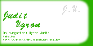 judit ugron business card